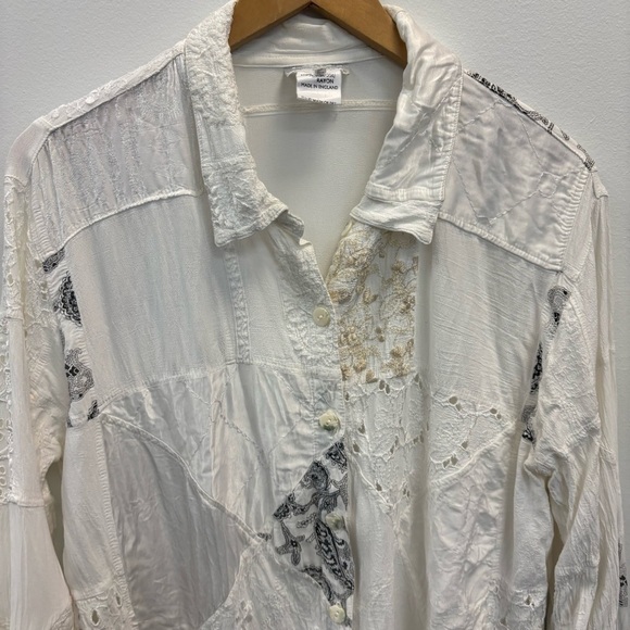 Vintage Ghost by Andrea Sargeant Patchwork Blouse - Picture 7 of 11